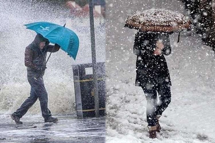 Meteoroloji'den 'yağmur' ve 'kar' uyarısı! Sıcaklıklar artacak!
