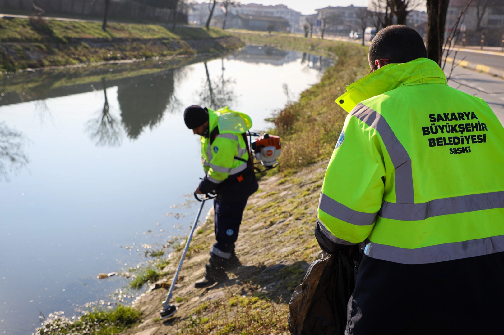 Sakarya'da Çark Deresi’nde bahar temizliği başladı
