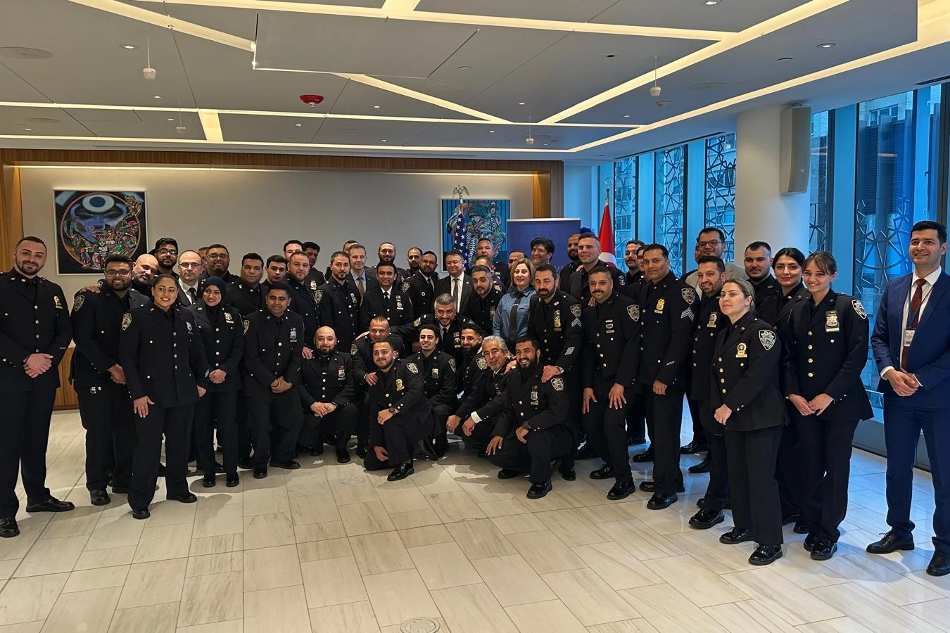 New York Türkevi’nde Türk ve Müslüman polisler bir araya geldi