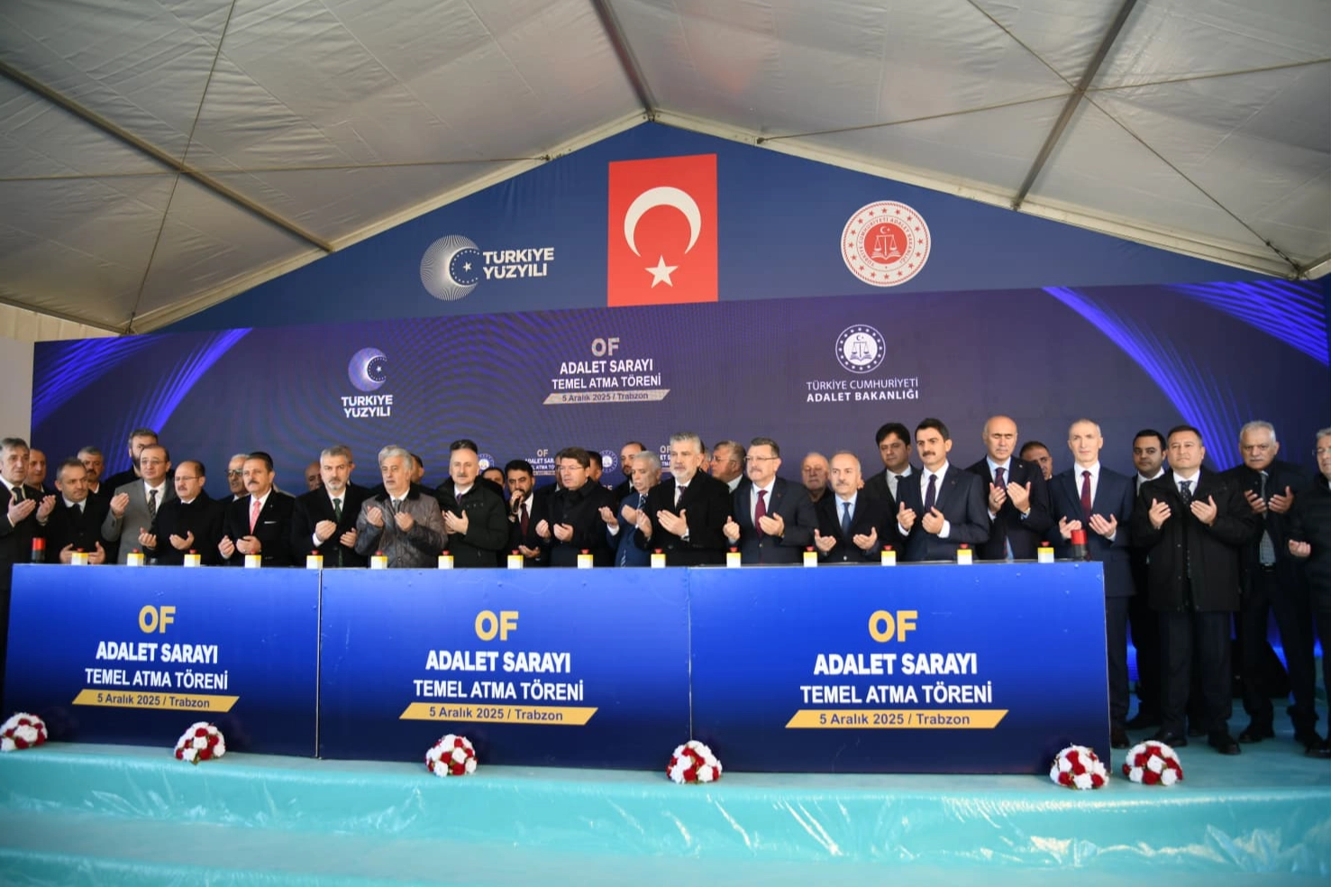 Trabzon Of’ta Adalet Sarayı temeli atıldı