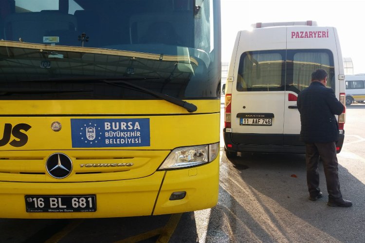 Bursa Şehirlerarası Otobüs Terminali’nde yaşanan kazada perondan çıkmaya çalışan Burulaş’a