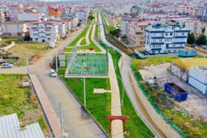 Kocaeli Büyükşehir Belediyesi tarafından Darıca Nene Hatun Deresi boyunca inşa