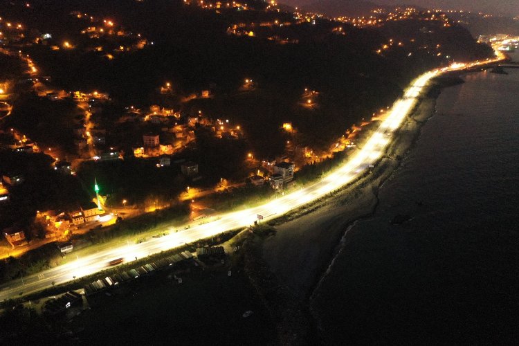 Rize Belediyesi’nin girişimleriyle Karadeniz Sahil Yolu’nda Bozkale mahallesi ve Söğütlü