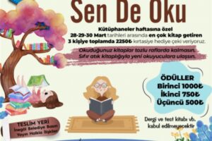 İnegöl Belediyesi, 22 Mart-2 Nisan tarihleri arasında kutlanan Kütüphaneler Haftası