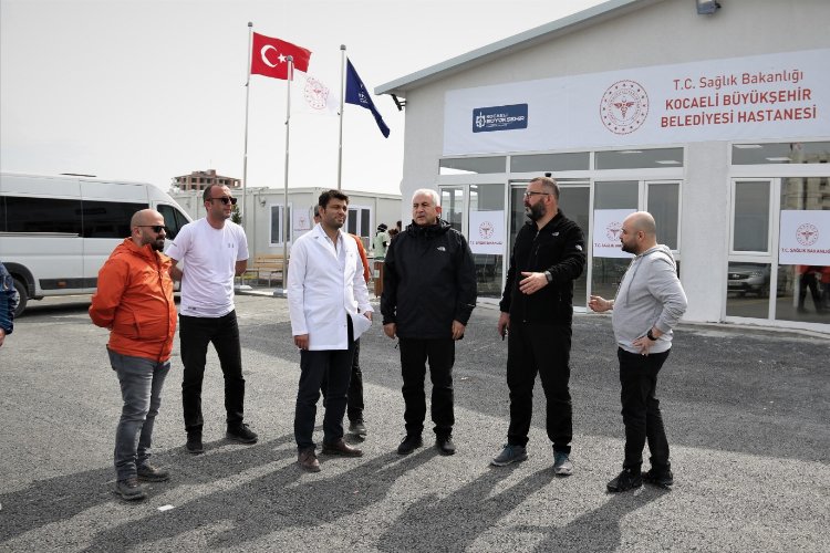 Kocaeli Büyükşehir Belediyesi Genel Sekreter Balamir Gündoğdu, çalışmaları yerinde görmek