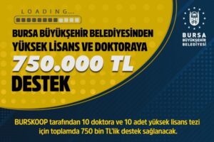 Bursa Büyükşehir Belediyesi halen 5 bin üniversite ve 5 bin