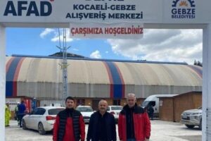 Gebze Belediyesi tarafından Hatay’ın Defne ilçesinde kurulan Gebze Çarşısı esnaflarını