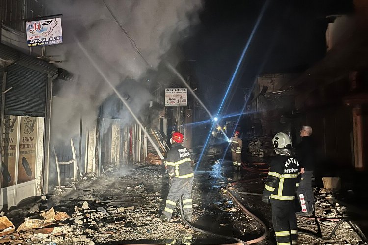 Antakya’da bir ayakkabı imalathanesinde çıkan yangın Hatay, Muğla ve Bursa