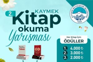 KAYMEK “Kitap Seç, Oku, Yarış, Kazan” sloganıyla gerçekleştirdiği KAYMEK Kitap