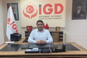 Adıyaman İnternet Gazetecileri Cemiyeti (İGC ) Başkanı Mehmet Cihan Akbilek,