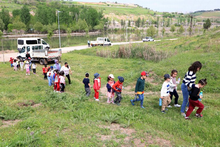 Diyarbakır Büyükşehir Belediyesi organizasyonunda ana sınıfı öğrencileri Dicle Vadisi Fetih