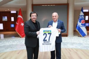 Türkiye Futbol Federasyonu Başkanı Mehmet Büyükekşi, Altyapı Akademileri Projesi kapsamında