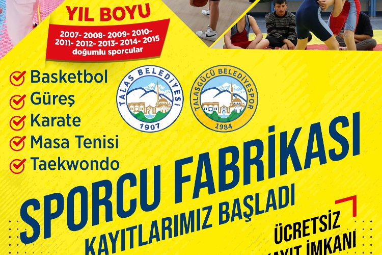 Kayseri Talas Belediyesi’nin çocukları sporla buluşturmak ve yetenekli gençleri keşfetmek