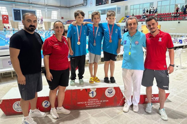 Silivri Belediyesi Yüzme Akademisi sporcuları, Türkiye Su Altı Sporları Federasyonu