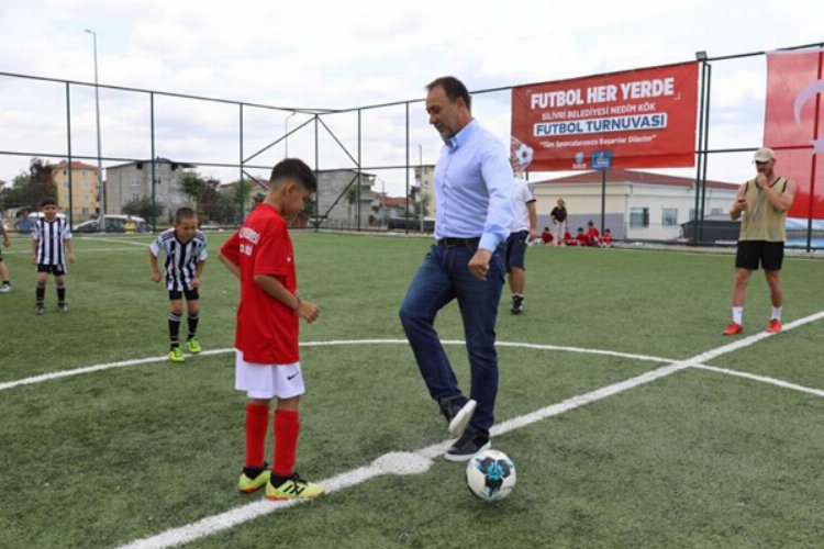 Silivri Belediyesi tarafından yapımı tamamlanan Gümüşyaka Spor Tesislerinin açılışı, merhum