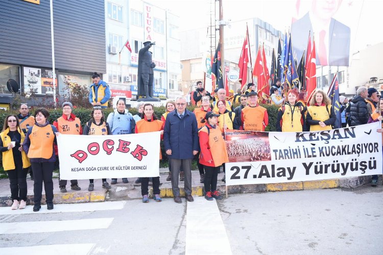 Tekirdağ’dan Çanakkale’ye Çanakkale Savaşları’nda gösterdikleri kahramanlıkla destanlaşan 57’nci Alay anısına