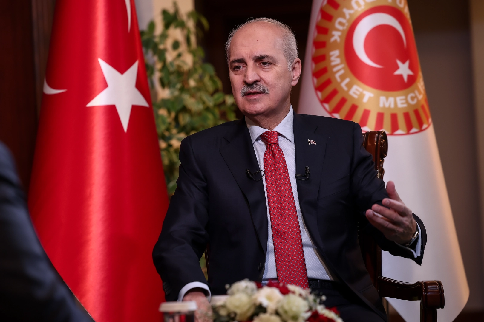 Türkiye Büyük Millet Meclisi Başkanı Numan Kurtulmuş, özel televizyon kanalında