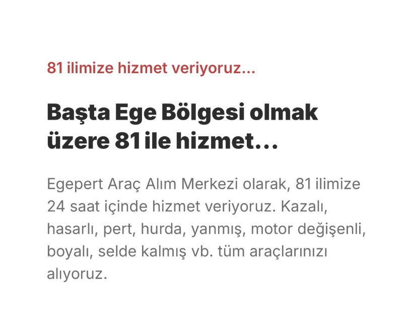   Kazalı aracınızı en doğru şekilde değerlendirmek istiyorsanız, Egepert sizin