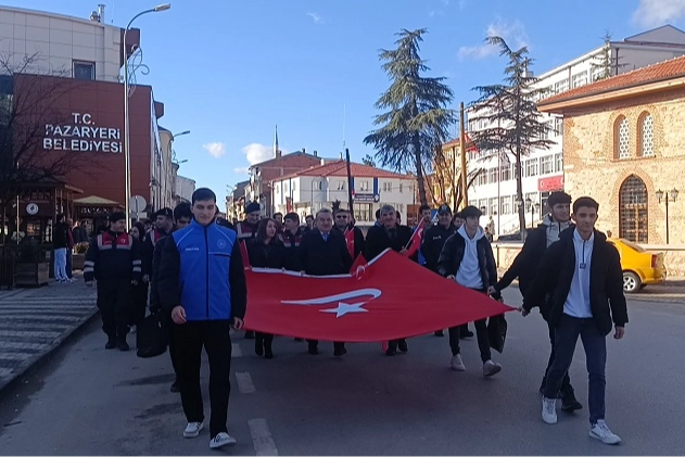 Bilecik’in Pazaryeri ilçesinde, Sarıkamış Harekatı’nın 110. yılı anma etkinlikleri kapsamında