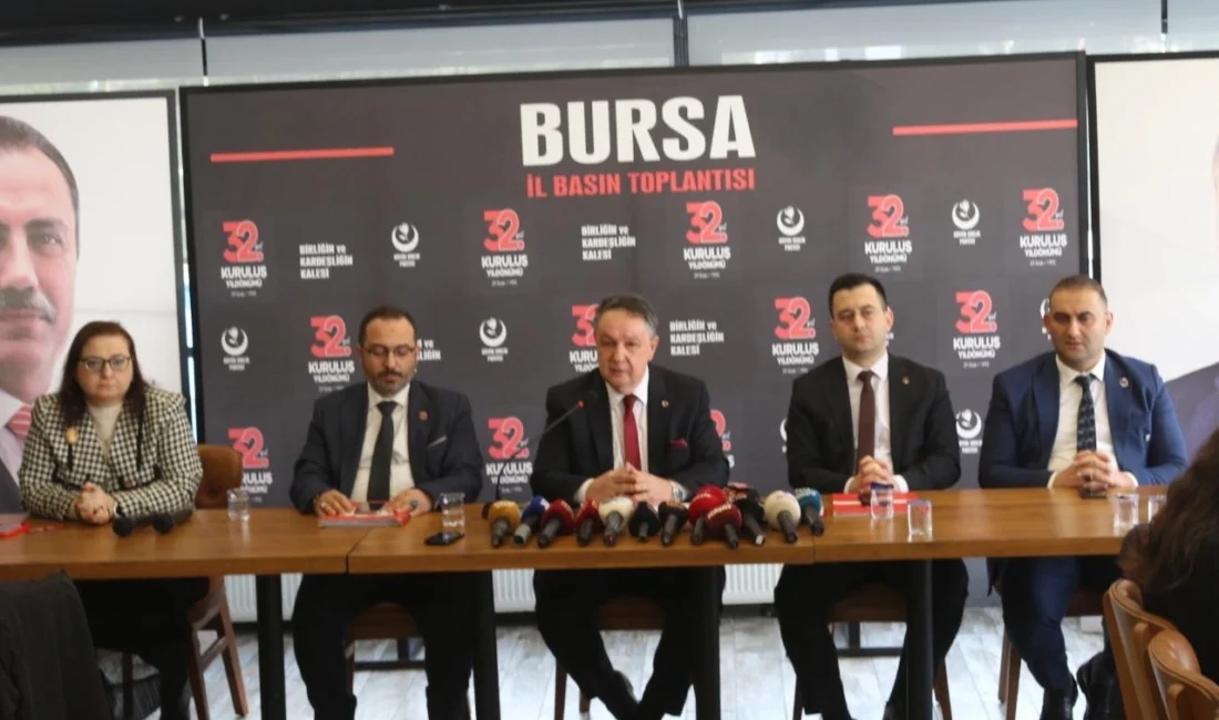 Büyük Birlik Partisi (BBP) Bursa İl Başkanlığı, 32.kuruluş yıldönümünü düzenlediği