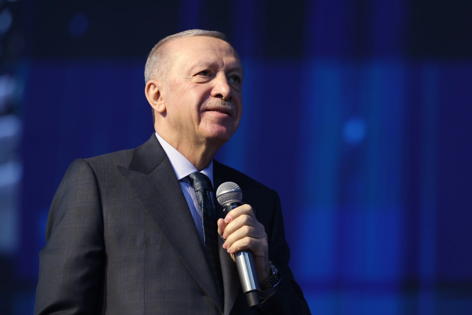 Cumhurbaşkanı ve AK Parti Genel Başkanı Recep Tayyip Erdoğan, tek