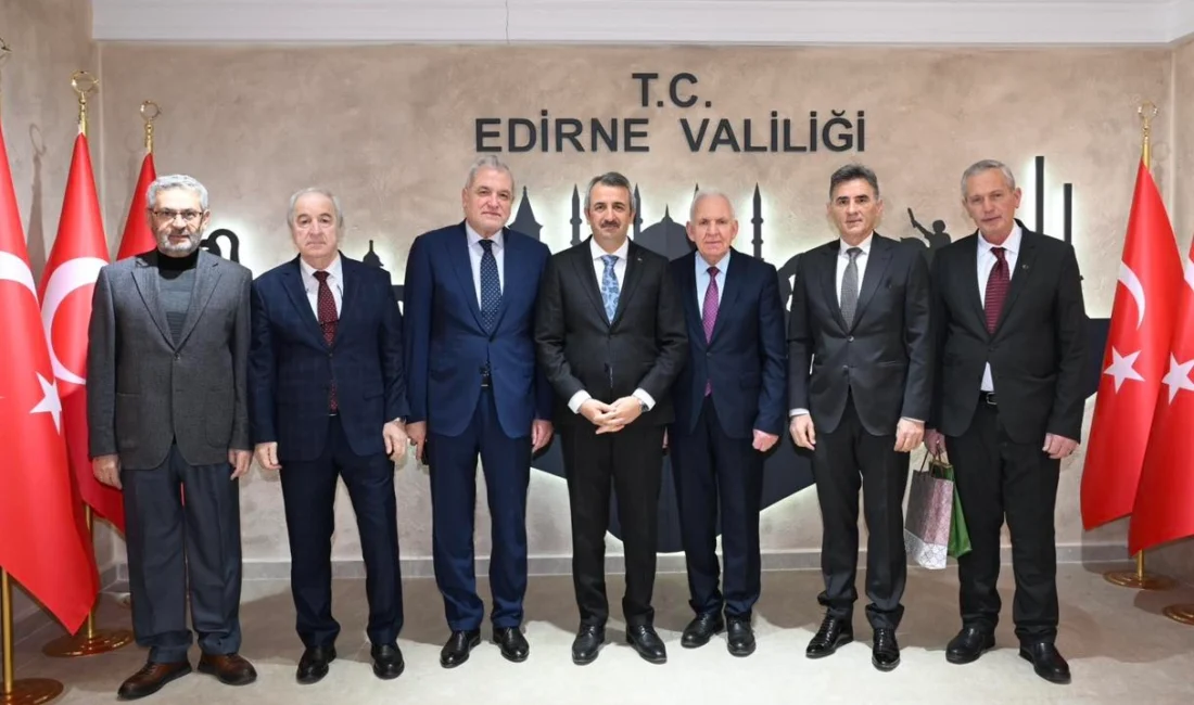 Balkanlardaki liderler Edirne Valisi Yunus Sezer’i ziyaret etti. Erdoğan DEMİR