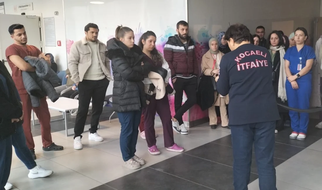 Kocaeli Büyükşehir Belediyesi İtfaiye ekipleri, Kocaeli Şehir Hastanesi personeline yönelik