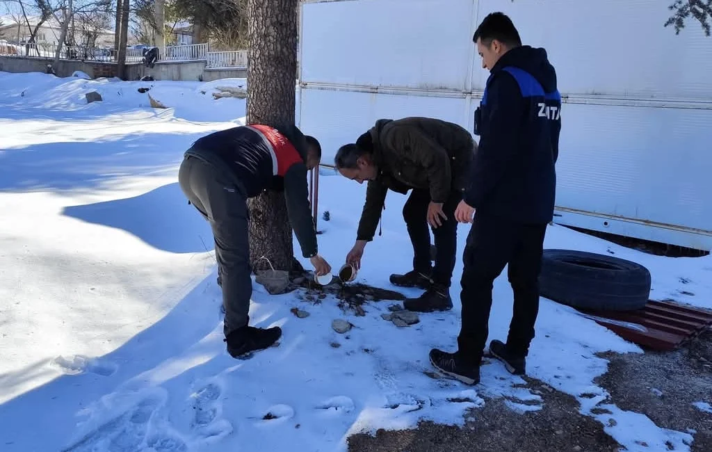 Malatya’da Doğanşehir Belediyesi, ilçede etkili olan kar yağışı sebebiyle yiyecek