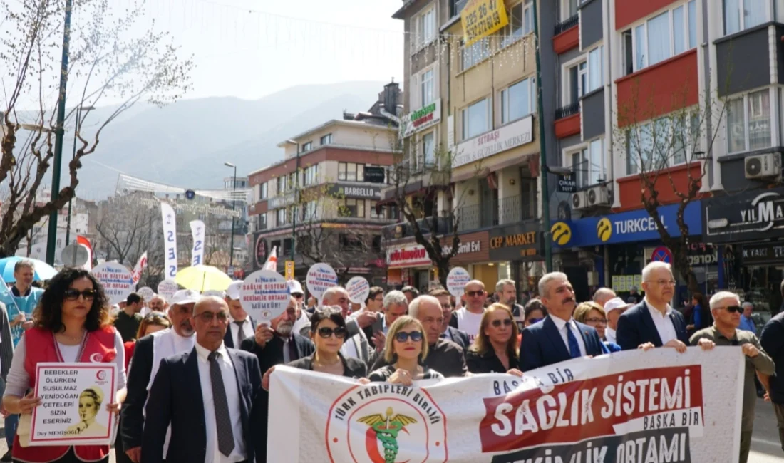 Bursa Tabip Odası 14 Mart Tıp Bayramı dolayısıyla, Bursa’da basın