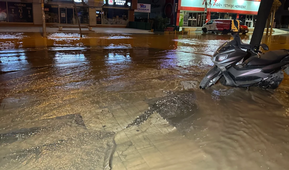 Düzce’de il merkezi Çoban mevkiinde içme suyu hattı ana şebekesinde