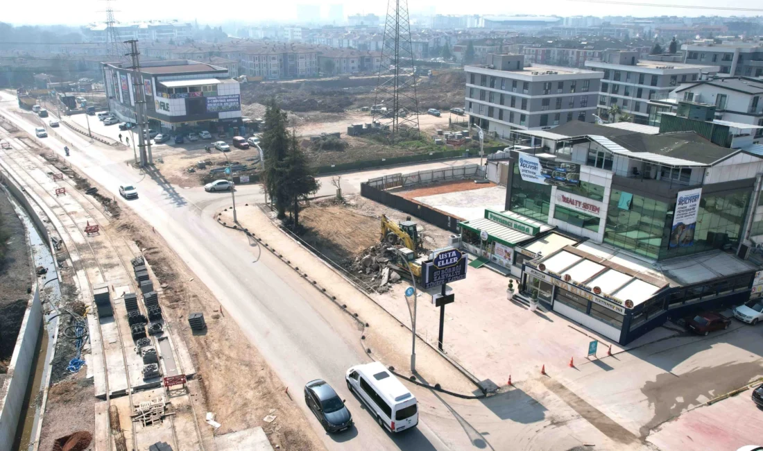 Kocaeli Büyükşehir, Alikahya Stadyum Tramvay Hattı projesinde trafiği rahatlatmak amacıyla