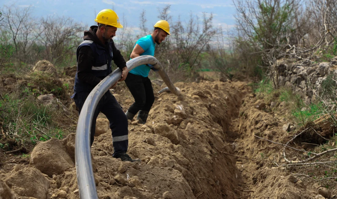 SASKİ, Turgutlu Mahallesi’nde başlattığı çalışmalar kapsamında bin metrelik içme suyu